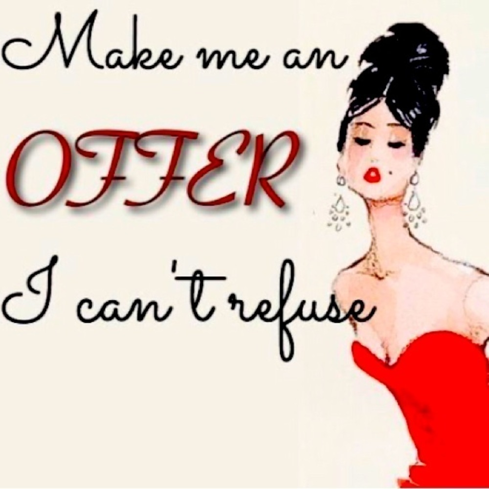 Make an offer! EVERYTHING IS NEGOTIABLE! 🥰
